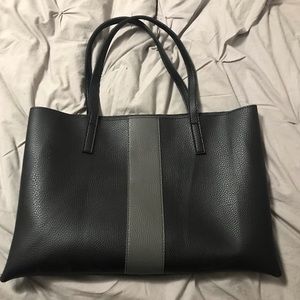 Vince Camuto black & grey tote